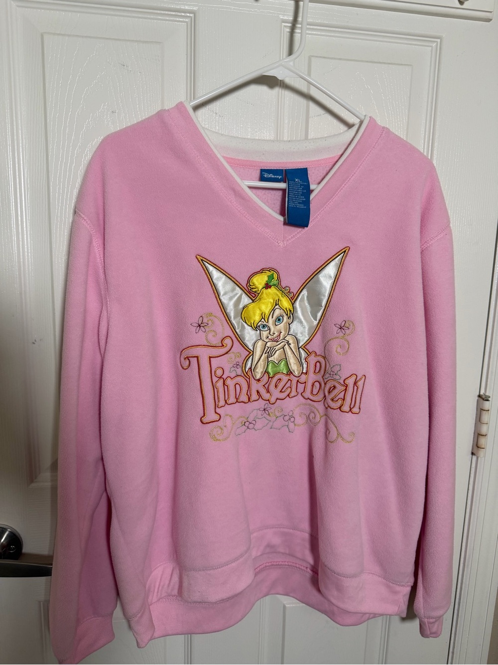 Disney Pink Tinkerbell V-Neck Sweater
